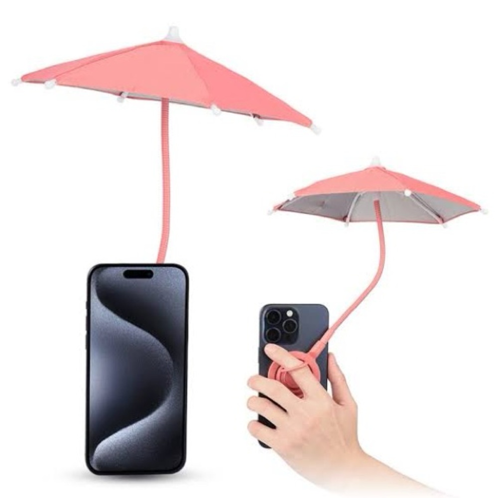 Pink Phone Umbrella Holder